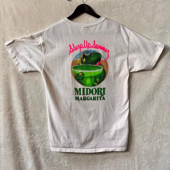 Midori margarita vintage single stitch Hanes heavy weight t shirt large - Picture 3 of 9